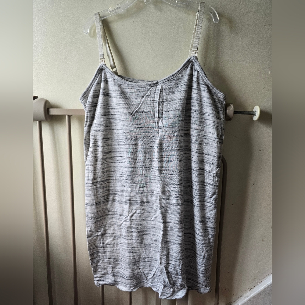 Grey Clip Down Nursing Cami